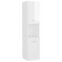 Badezimmerschrank-Set aus glänzend weißem Holzwerkstoff von , Badezimmermöbel - Ref: Foro24-3071132, Preis: 193,33 €, Rabatt: %