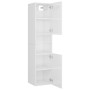 Badezimmerschrank-Set aus glänzend weißem Holzwerkstoff von , Badezimmermöbel - Ref: Foro24-3071132, Preis: 193,33 €, Rabatt: %