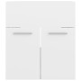 Badezimmerschrank-Set aus glänzend weißem Holzwerkstoff von , Badezimmermöbel - Ref: Foro24-3071132, Preis: 193,33 €, Rabatt: %