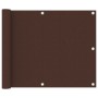 Balkonmarkise brauner Oxford-Stoff 75x300 cm von vidaXL, Sonnenschirme - Ref: Foro24-135068, Preis: 14,24 €, Rabatt: %