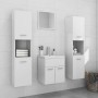 Engineered wood bathroom furniture set in high-gloss white by , Bathroom furniture - Ref: Foro24-3071222, Price: 267,43 €, Di...