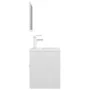 Engineered wood bathroom furniture set in high-gloss white by , Bathroom furniture - Ref: Foro24-3071312, Price: 161,58 €, Di...