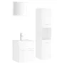 Badezimmerschrank-Set aus glänzend weißem Holzwerkstoff von , Badezimmermöbel - Ref: Foro24-3071402, Preis: 228,17 €, Rabatt: %