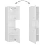 Badezimmerschrank-Set aus glänzend weißem Holzwerkstoff von , Badezimmermöbel - Ref: Foro24-3071402, Preis: 228,17 €, Rabatt: %