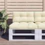 Cojines para sofá de palets 2 unidades tela crema by , Cushions for chairs and sofas - Ref: Foro24-360691, Price: 78,55 €, Di...