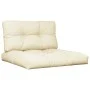 Cojines para sofá de palets 2 unidades tela crema by , Cushions for chairs and sofas - Ref: Foro24-360691, Price: 78,55 €, Di...