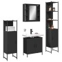 4-teiliges Badezimmermöbelset aus schwarzer Spanplatte von , Badezimmermöbel - Ref: Foro24-3214770, Preis: 254,34 €, Rabatt: %