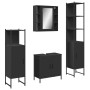 4-teiliges Badezimmermöbelset aus schwarzer Spanplatte von , Badezimmermöbel - Ref: Foro24-3214770, Preis: 254,34 €, Rabatt: %