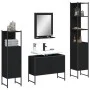 Juego de muebles de baño 4 piezas madera de ingeniería negro von , Badezimmermöbel - Ref: Foro24-3214359, Preis: 236,87 €, Ra...