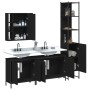 4-teiliges Badezimmermöbelset aus schwarzer Spanplatte von , Badezimmermöbel - Ref: Foro24-3214750, Preis: 258,94 €, Rabatt: %