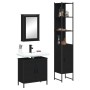 Juego de muebles de baño 3 pzas madera contrachapada negro by , Bathroom furniture - Ref: Foro24-3214800, Price: 186,86 €, Di...
