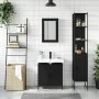 3-teiliges Badezimmermöbelset aus schwarzer Sperrholzholzplatte. von , Badezimmermöbel - Ref: Foro24-3214800, Preis: 183,34 €...