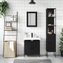 3-teiliges Badezimmermöbelset aus schwarzer Sperrholzholzplatte. von , Badezimmermöbel - Ref: Foro24-3214800, Preis: 186,61 €...