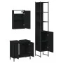 Juego de muebles de baño 3 pzas madera contrachapada negro de , Muebles de baño - Ref: Foro24-3214800, Precio: 183,11 €, Desc...