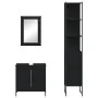 Juego de muebles de baño 3 pzas madera contrachapada negro de , Muebles de baño - Ref: Foro24-3214800, Precio: 183,11 €, Desc...