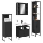 4-teiliges Badezimmermöbelset aus schwarzer Spanplatte von , Badezimmermöbel - Ref: Foro24-3214765, Preis: 253,64 €, Rabatt: %