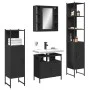 Juego de muebles de baño 4 piezas madera de ingeniería negro de , Muebles de baño - Ref: Foro24-3214765, Precio: 249,15 €, De...