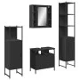 Juego de muebles de baño 4 piezas madera de ingeniería negro de , Muebles de baño - Ref: Foro24-3214765, Precio: 249,15 €, De...