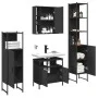 Juego de muebles de baño 4 piezas madera de ingeniería negro de , Muebles de baño - Ref: Foro24-3214765, Precio: 249,15 €, De...