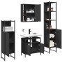 Juego de muebles de baño 4 piezas madera de ingeniería negro by , Bathroom furniture - Ref: Foro24-3214765, Price: 253,64 €, ...