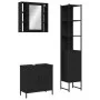 3-piece black plywood bathroom furniture set by , Bathroom furniture - Ref: Foro24-3214740, Price: 200,58 €, Discount: %