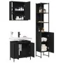 3-piece black plywood bathroom furniture set by , Bathroom furniture - Ref: Foro24-3214740, Price: 200,58 €, Discount: %