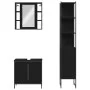 3-piece black plywood bathroom furniture set by , Bathroom furniture - Ref: Foro24-3214740, Price: 200,58 €, Discount: %
