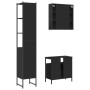 Set de muebles de baño 3 piezas madera contrachapada negro de , Muebles de baño - Ref: Foro24-3214735, Precio: 203,33 €, Desc...