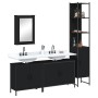 4-teiliges Badezimmermöbelset aus schwarzer Sperrholzholzplatte. von , Badezimmermöbel - Ref: Foro24-3214810, Preis: 238,29 €...