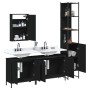 4-teiliges Badezimmermöbelset aus schwarzer Sperrholzholzplatte. von , Badezimmermöbel - Ref: Foro24-3214810, Preis: 238,29 €...