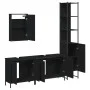 4-piece black plywood bathroom furniture set by , Bathroom furniture - Ref: Foro24-3214810, Price: 233,89 €, Discount: %