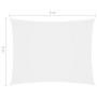 Rechteckige Segelmarkise aus weißem Oxford-Stoff 3x5 m von vidaXL, Sonnenschirme - Ref: Foro24-135267, Preis: 44,62 €, Rabatt: %