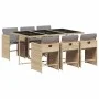7-piece garden dining set with beige synthetic rattan cushions. by , Garden sets - Ref: Foro24-3211092, Price: 461,30 €, Disc...