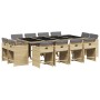 Garden dining set with 13-piece synthetic rattan beige cushions. by , Garden sets - Ref: Foro24-3211224, Price: 657,54 €, Dis...