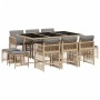Garden dining set 11 pieces with beige synthetic rattan cushions by , Garden sets - Ref: Foro24-3210972, Price: 454,44 €, Dis...