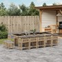 Garden dining set with 15-piece synthetic rattan beige cushions by , Garden sets - Ref: Foro24-3211716, Price: 940,00 €, Disc...