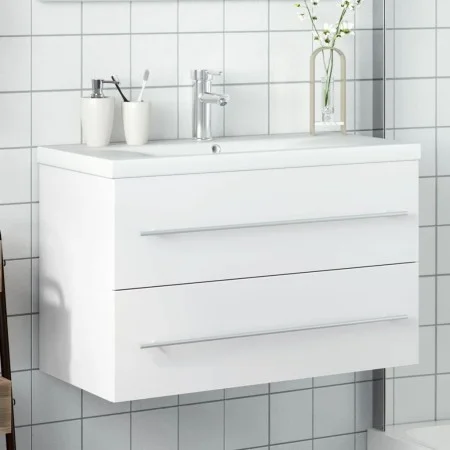 Badezimmermöbel mit integriertem weißen Waschbecken von , Badezimmerwaschtische - Ref: Foro24-3278776, Preis: 231,22 €, Rabat...