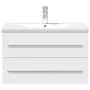 Mueble de baño con lavabo integrado blanco de , Tocadores de baño - Ref: Foro24-3278776, Precio: 231,21 €, Descuento: %