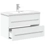 Mueble de baño con lavabo integrado blanco de , Tocadores de baño - Ref: Foro24-3278776, Precio: 231,21 €, Descuento: %