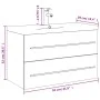 Mueble de baño con lavabo integrado blanco de , Tocadores de baño - Ref: Foro24-3278776, Precio: 231,21 €, Descuento: %