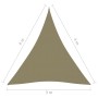 Triangular sail awning beige Oxford fabric 3x4x4 m by vidaXL, Umbrellas - Ref: Foro24-135174, Price: 28,05 €, Discount: %