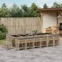 Garden dining set 17 pieces with beige synthetic rattan cushions by , Garden sets - Ref: Foro24-3211728, Price: 1,00 €, Disco...