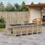 Garden dining set with 15-piece synthetic rattan beige cushions by , Garden sets - Ref: Foro24-3210816, Price: 889,02 €, Disc...