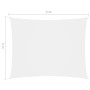 Rechteckiges Segel-Sonnendach aus weißem Oxford-Stoff, 2x4 m. von vidaXL, Sonnenschirme - Ref: Foro24-135257, Preis: 27,72 €,...