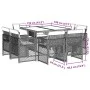 Garden dining set 9 pieces with beige synthetic rattan cushions by , Garden sets - Ref: Foro24-3210840, Price: 495,18 €, Disc...