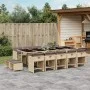 Garten-Essgruppe mit 15-teiligen Kissen aus synthetischem Rattan in Beige. von , Gartensets - Ref: Foro24-3211176, Preis: 915...