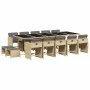 Garten-Essgruppe mit 15-teiligen Kissen aus synthetischem Rattan in Beige. von , Gartensets - Ref: Foro24-3211176, Preis: 915...