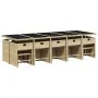 Garten-Essgruppe mit 15-teiligen Kissen aus synthetischem Rattan in Beige. von , Gartensets - Ref: Foro24-3211176, Preis: 915...