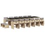 Set comedor de jardín 17 pzas con cojines ratán sintético beige de , Conjuntos de jardín - Ref: Foro24-3211188, Precio: 922,1...