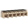 Set comedor de jardín 17 pzas con cojines ratán sintético beige de , Conjuntos de jardín - Ref: Foro24-3211188, Precio: 922,1...